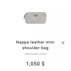Prada Nappa Mini Leather shoulder bag